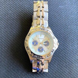 Mens FOSSIL BLUE Stainless Steel Watch